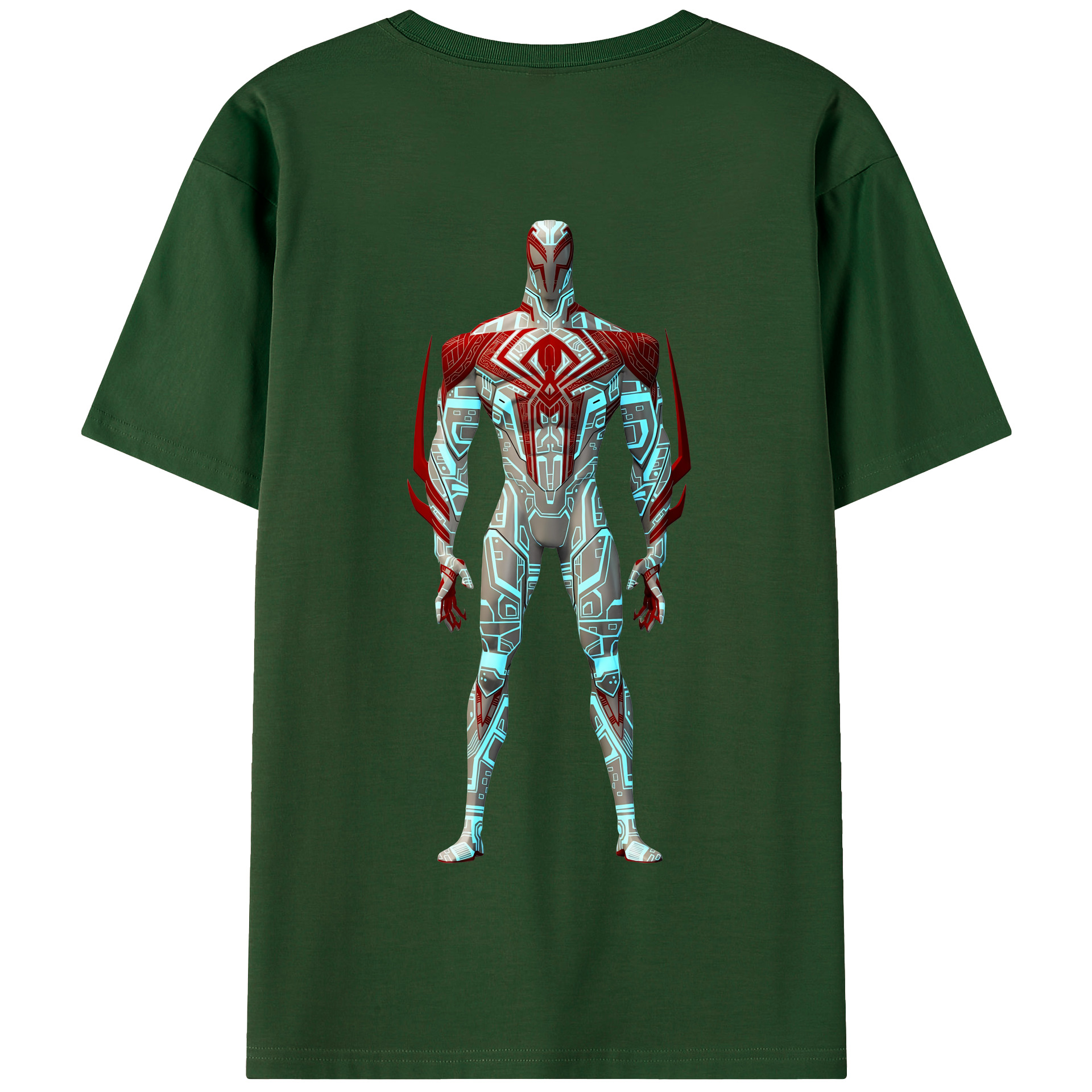 （画像用） Spider Man スパイダーマン 綿100％半袖Tシャツ（背面プリント）